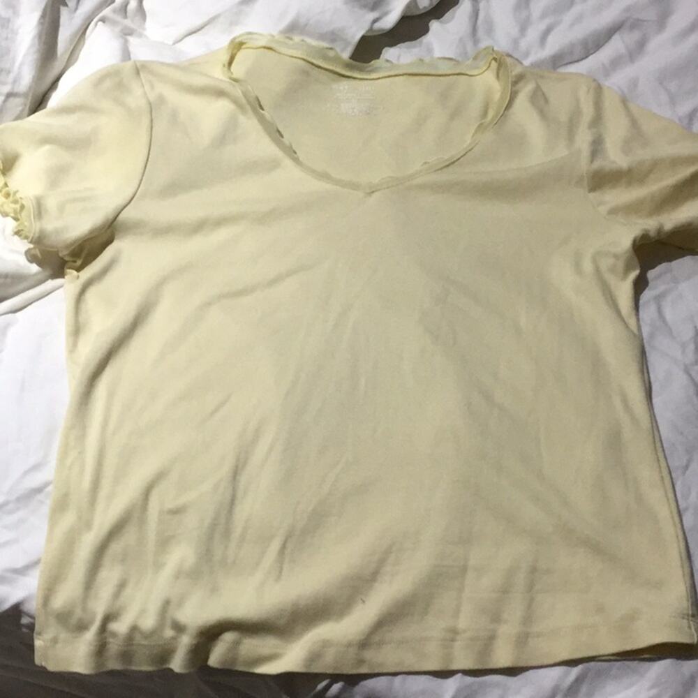 Kate Hill S yellow short sleeve 💯cotton worn once